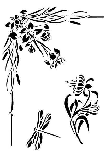 Stencil Flowers